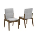 Ver imagem 2 de Kit 2 Cadeiras Sinfonia Carvalho e Linho Cinza com Design Sofisticado e Conforto
