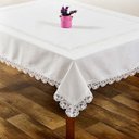 Ver imagem 1 de Toalha de Mesa Quadrada 180x180cm 1632 - Rafimex Branca