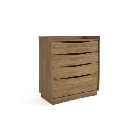 Cômoda 3 Gavetas 1 Gavetão Kappesberg Marrom M260 Nogueira