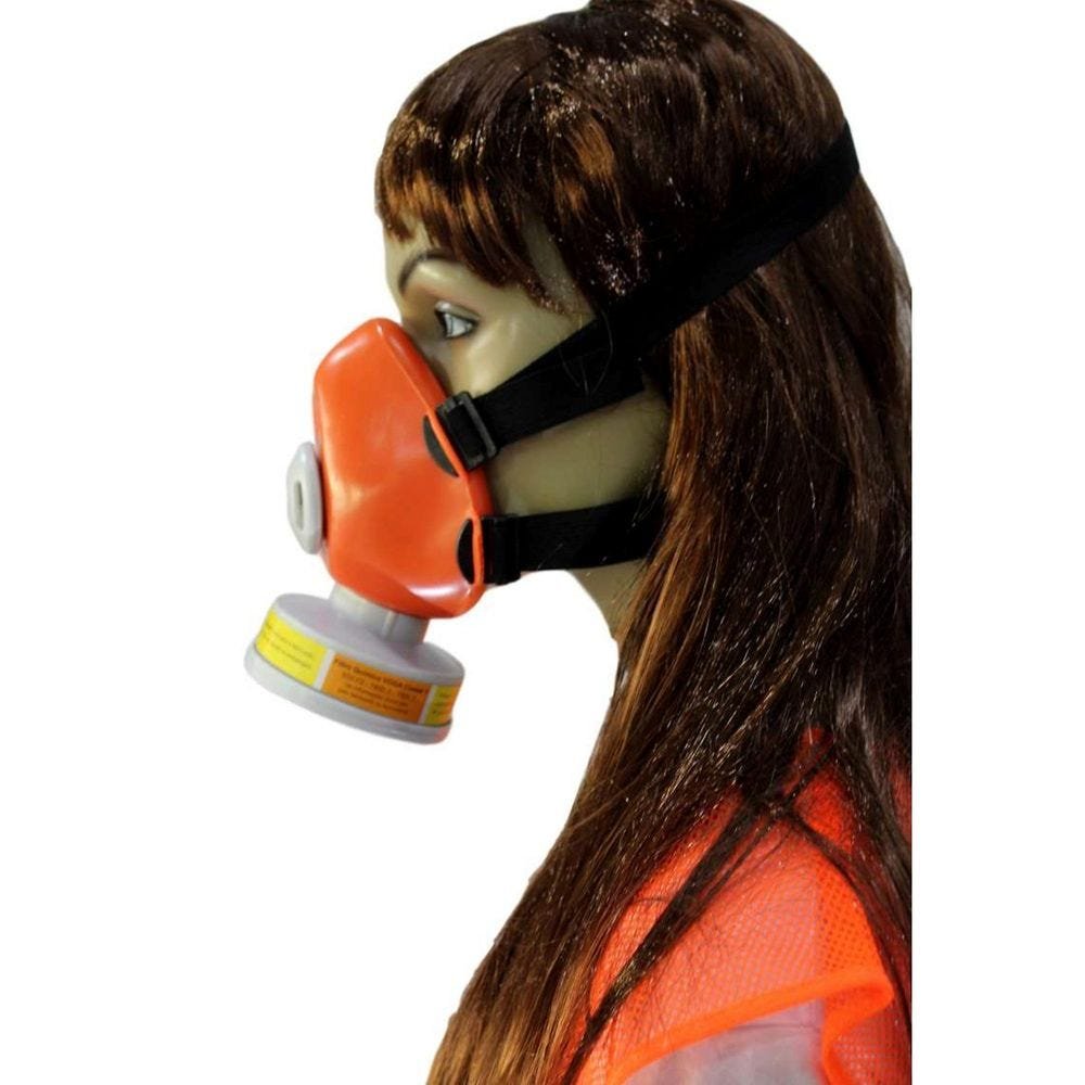 Máscara Facial Proteção Com Filtro P Veneno Agrotóxicos E Pesticidas - 3