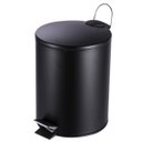 Ver imagem 1 de Lixeira com Pedal Coisas e Coisinhas 12L Aço Inox Preto
