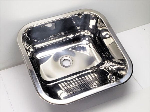 Tanque em Inox Simples 400x400x200mm Fabrinox - 1