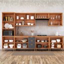 Ver imagem 6 de Cozinha Modulada 7 Peças em MDF Elena Cinamomo e Titanium