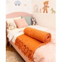 Ver imagem 2 de Manta em Algodão 1,80 X 2,30 Laranja