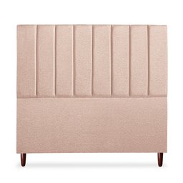 Cabeceira Estofada Cama Box Queen Carla 160cm Linho:rosê - 1