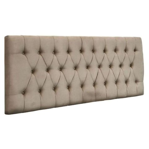 Painel Suspenso Cabeceira Dubai 1,20m para Cama Viúva Solteirão Suede Bege - Aurora Line
