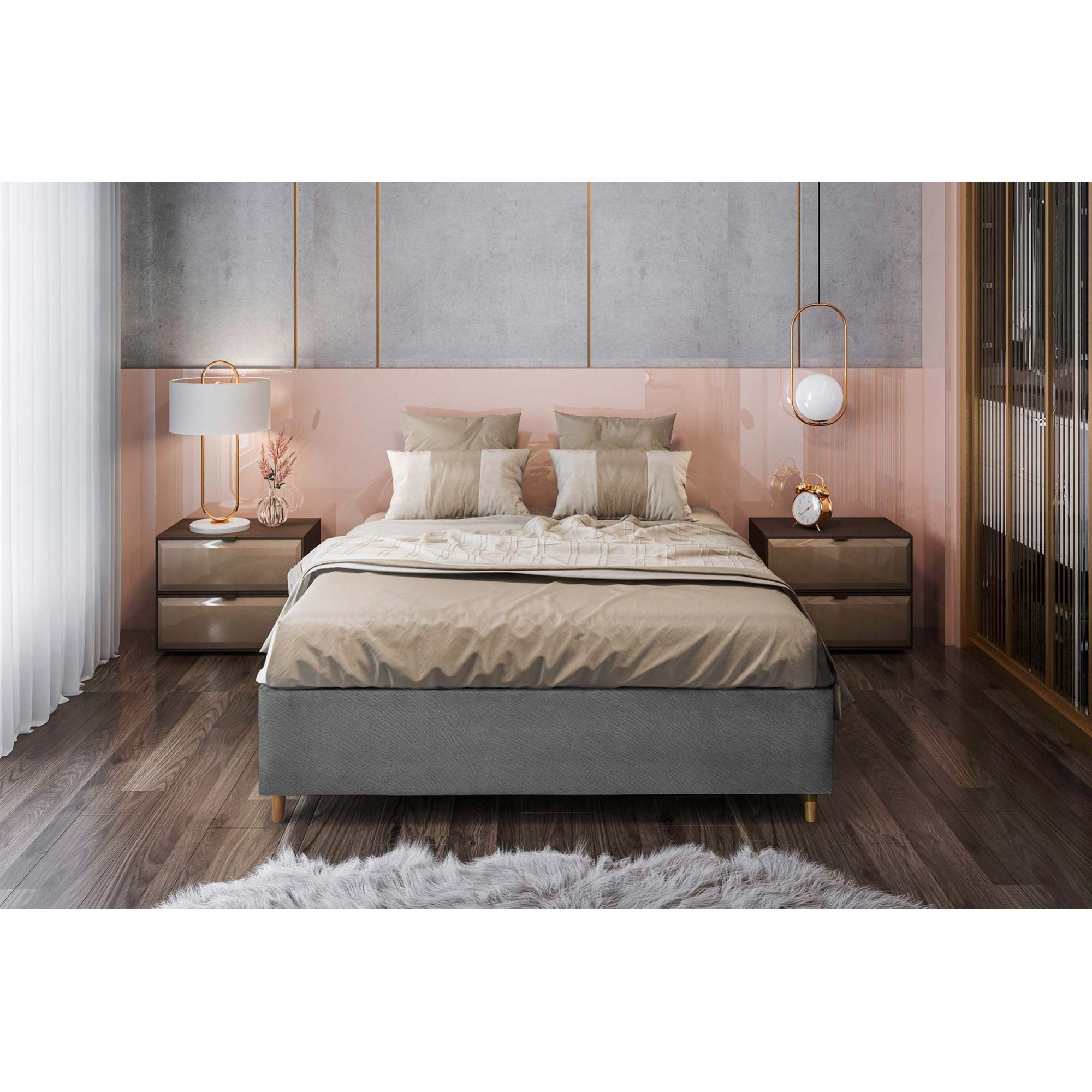 Base Box Solteiro 88x188x25 cm Versátil - Cama Box Desmontado - 1