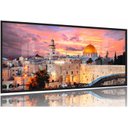 Ver imagem 1 de Quadro Decorativo Cidade Velha Jerusalém 130x60 Moldura Preta 2x2