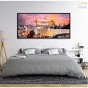 Ver imagem 5 de Quadro Decorativo Cidade Velha Jerusalém 130x60 Moldura Preta 2x2