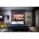 Ver imagem 3 de Quadro Decorativo Cidade Velha Jerusalém 130x60 Moldura Preta 2x2