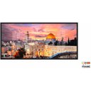 Ver imagem 2 de Quadro Decorativo Cidade Velha Jerusalém 130x60 Moldura Preta 2x2