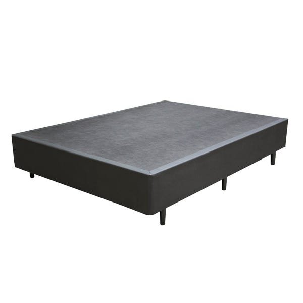 Base Box Solteirão Sintético Cinza - 42x128x188 - 3