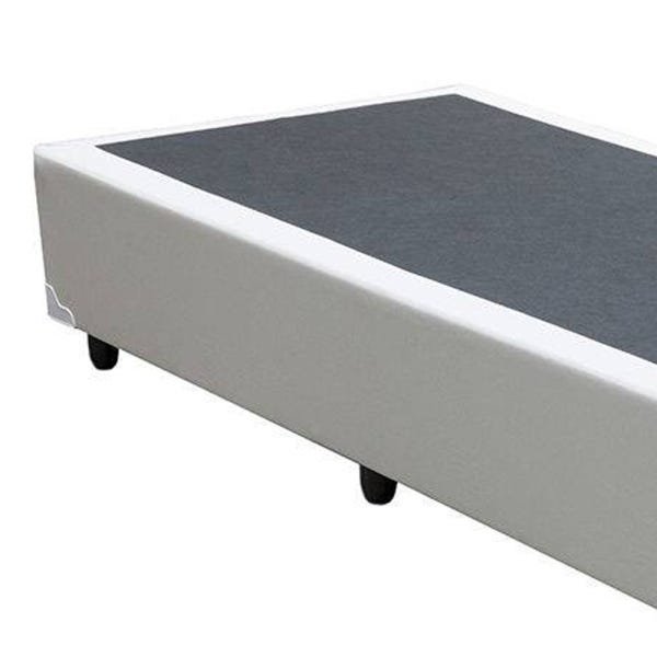 Base Box Solteiro Sintético Branca - 42x88x188 - 3