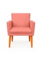 Ver imagem 4 de Kit 2 Poltrona Cadeira para Sala Confortável e Minimalista Paris em Suede