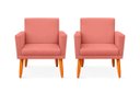 Ver imagem 1 de Kit 2 Poltrona Cadeira para Sala Confortável e Minimalista Paris em Suede
