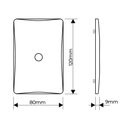 Ver imagem 2 de Placa Saída de Fio com Suporte Fame Habitat Black 4x2 Preto