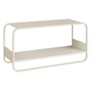 Ver imagem 1 de Sapateira Banco Luna 90 cm Pes Metalicos Off White Artesano