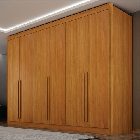 Guarda Roupa Casal 6 Portas 6 Gavetas 100% MDF Diamante