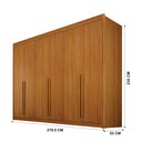 Ver imagem 3 de Guarda Roupa Casal 6 Portas 6 Gavetas 100% MDF Diamante