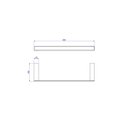 Ver imagem 2 de Porta Toalha Barra 35cm Contemporânea Black Noir - 2040.bl97.035.no