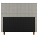 Ver imagem 1 de Cabeceira Cama Box Solteiro Parisis 90cm Veludo Bege - Abmaza
