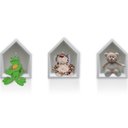 Ver imagem 5 de Nicho de Parede Decorativo Casinha Quarto Bebê MDF 32cm x 25cm x 16cm - Branco