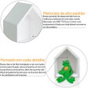 Ver imagem 4 de Nicho de Parede Decorativo Casinha Quarto Bebê MDF 32cm x 25cm x 16cm - Branco