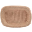 Ver imagem 5 de Cesta Porta Pão Lyor 24,5x17cm Retangular Rattan Plástico Forro Tecido Cesto