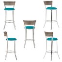 Ver imagem 5 de Banqueta Bistro para Bar, Cozinha, Balcão em Alumínio e Fibra Tc Zanutto 5 Unidades Capuccino