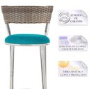 Ver imagem 3 de Banqueta Bistro para Bar, Cozinha, Balcão em Alumínio e Fibra Tc Zanutto 5 Unidades Capuccino
