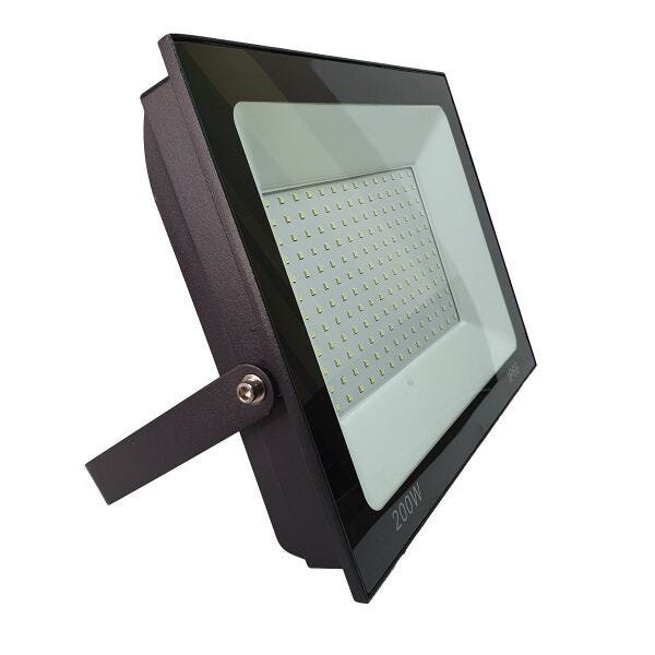 KIT 2 refletor 200w LED SMD Holofote Bivolt Externo Luz Branca - 5