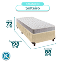 Ver imagem 3 de Cama Box Perola Solteiro + Colchão D33 D33 Inducol