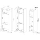 Ver imagem 3 de Jogo de Quarto Casal Modulado Modena CP16 Nogal - Demóbile