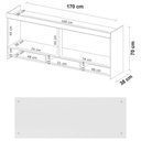 Ver imagem 4 de Jogo de Quarto Casal Modulado Modena CP16 Nogal - Demóbile