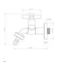 Ver imagem 2 de Torneira Tanque/jardim Ravena com Bico C33 1130 Cromado - Pevilon