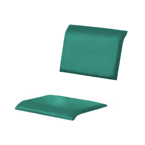 1 Assento e 1 Encosto Almofadado para Longarina Cor Verde Bering