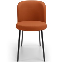 Cadeira para Sala de Jantar Cozinha Estofada Gavi L02 Tecido Terracota - Lyam Decor - 3 Cadeira para Sala de Jantar Cozinha Estofada Gavi L02 Tecido Terracota - Lyam Decor - 3