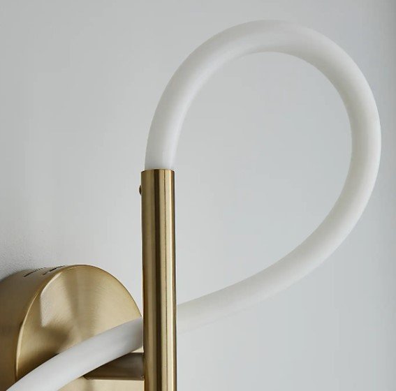Arandela Moderna Sofisticada Minimalista Mangueira Led - 50cm - Dourada - 5