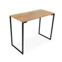 Ver imagem 1 de Mesa Executiva Escritório Industrial 900 Mm Preto e Naturale