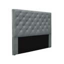 Ver imagem 1 de Cabeceira Cama Box Casal 140 Cm Tania Veludo S04 - D'Rossi Cor Cinza