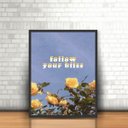 Ver imagem 1 de Quadro Frases Tumblr Rosas Flores Amarelas Sonhos 30x40cm