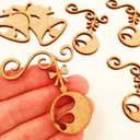 Ver imagem 2 de Kit 20un Enfeites Natal em Mdf 3mm