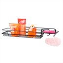 Ver imagem 1 de Porta shampoo retangular com saboneteira 39cm aço preto Arthi