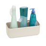 Porta shampoo Arthi com ventosas C: 25cm de plástico off white - 2