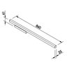 Plafon/Arandela Led Fit 24W 86cm Preto - New Line 656LED3 PT - 2