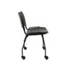 Cadeira Iso Secretaria Preta Escritorio Giratoria Home Office Chair - 2