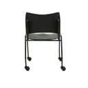 Ver imagem 4 de Cadeira Iso Secretaria Preta Escritorio Giratoria Home Office Chair