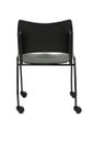Ver imagem 4 de Cadeira Iso Secretaria Preta Escritorio Giratoria Home Office Chair