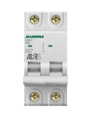Disjuntor Bipolar 50a Albr Curva C Alumbra - 1