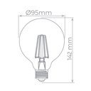 Ver imagem 2 de Lâmpada Filamento LED G95 Balloon E27 4W 2700K Stella Sth7211/27